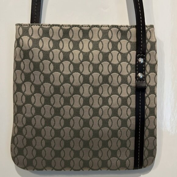 Lacoste Monogram Leather Strap and Trim Crossbody - Picture 7 of 15